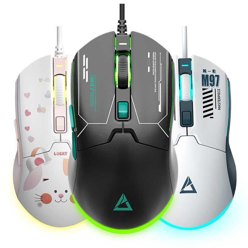 Wired Mouse USB Mini Ergonomic 3D Computer Optical Gaming Mice for PC ...