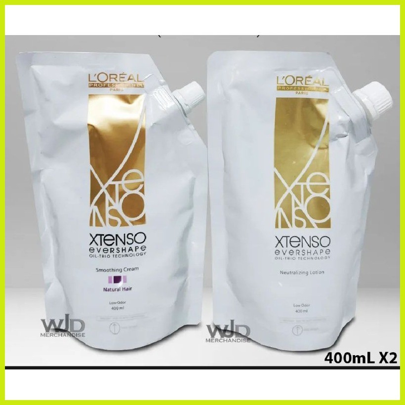 ♣ L'Oréal 400ml Set Loreal Extenso Evershape Hair Rebonding For Natural ...