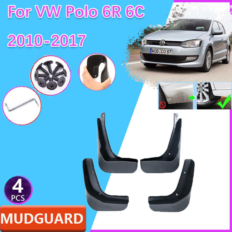 Para 04 sa VW Polo 5 6R 6C 20102017 Car Mudguards Rear Fender Splash