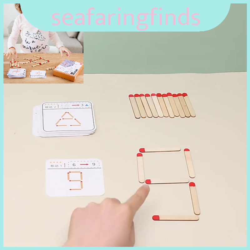 Premium Wooden Quality Matchstick Puzzle Game For Kids Enhances Fine ...