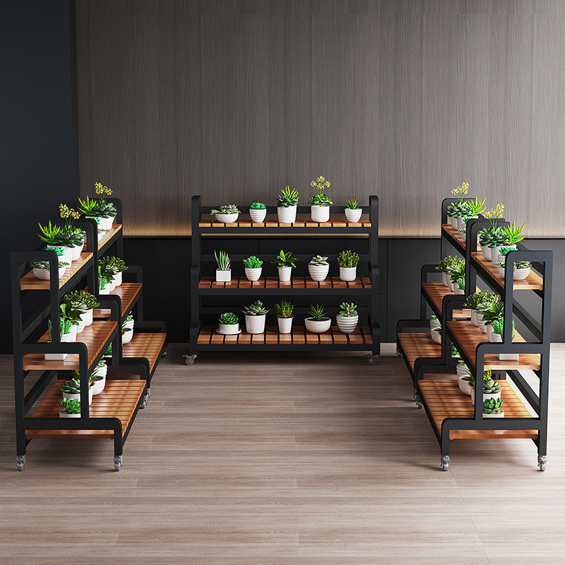 Flower Rack Storage Rack Balcony Flower Rack Living Room Floor-standing ...