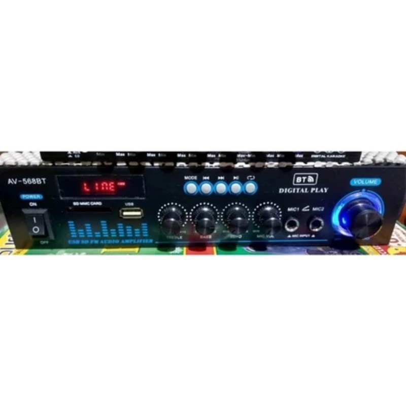 HIFI Audio Player 12v 220V 2000W Amplifier with Bluetooth 5.0 Amplifier