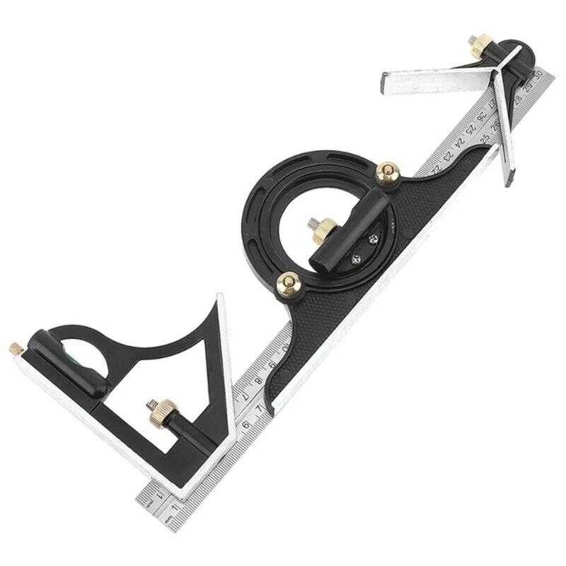 3 c In 1 Adjustable Multi-Combination Square 30CM Protractor 180° Angle ...