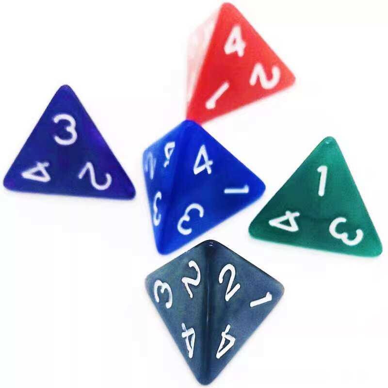 Polyhedral Board Game Props COC RPG DnD Color Number Dice 4- | Shopee ...