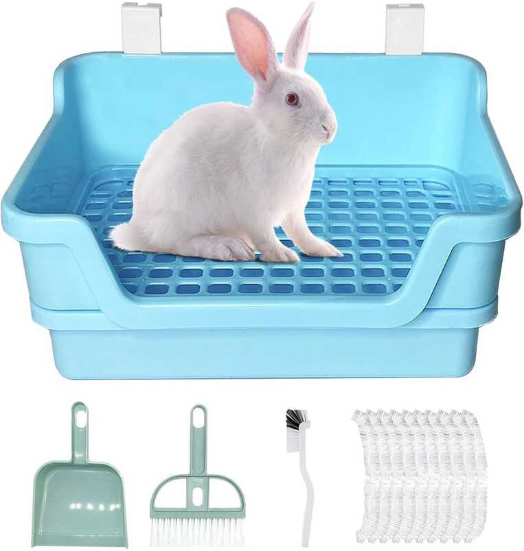 RMNHPTK Large Box Toilet Rabbit Potty Training Corner Huge Bunny Litter ...