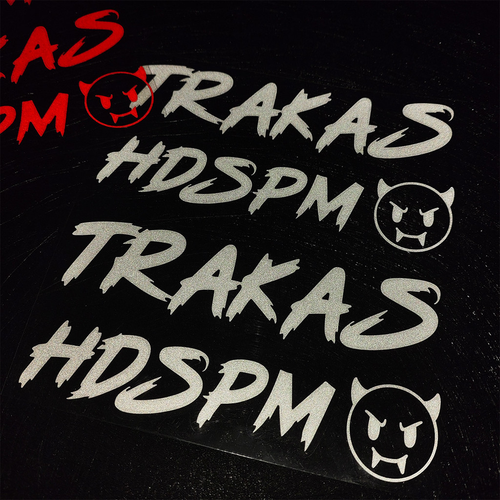 TRAKAS HDSPM Funny Motorcycle Sticker Waterproof Motorbike Body Helmet ...