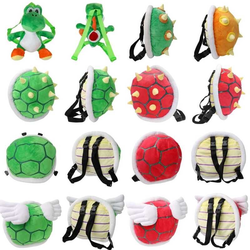 Xj 9 Styles Er Mario Plush Backpack Koopa Troopa Bowser Lemmy Yoshi ...