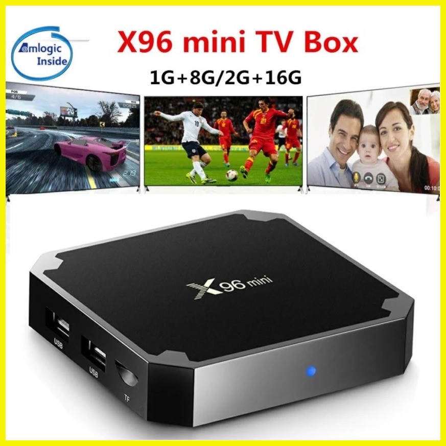 X96 mini Android 7.1 TV BOX 2GB 16GB Amlogic S905W Quad Core | Shopee ...