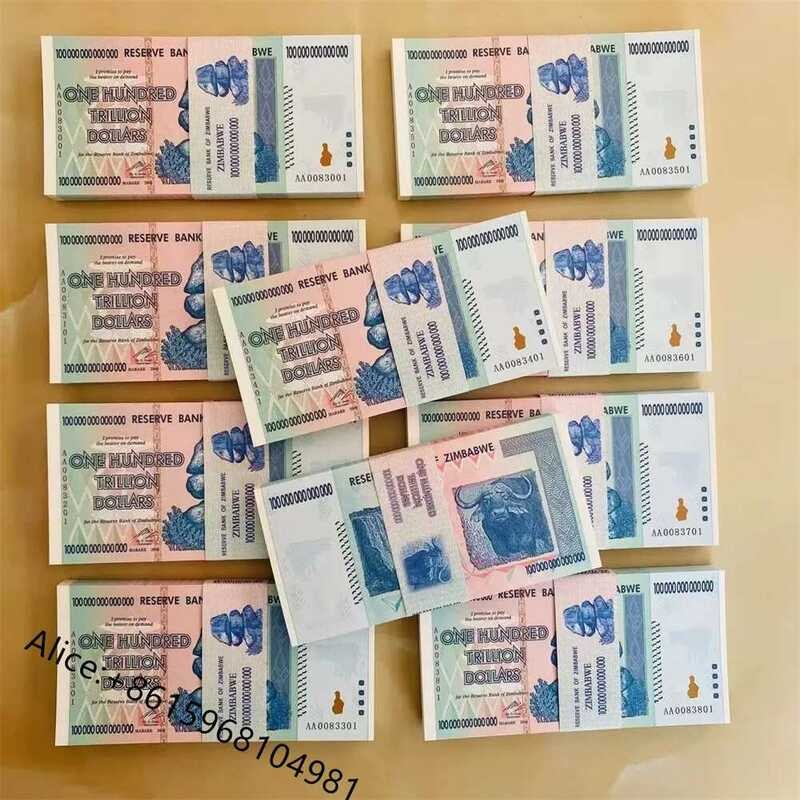 Zimbabwe $100 Trillion s Paper Banknote with UV Anti-counterfeit Zim ...
