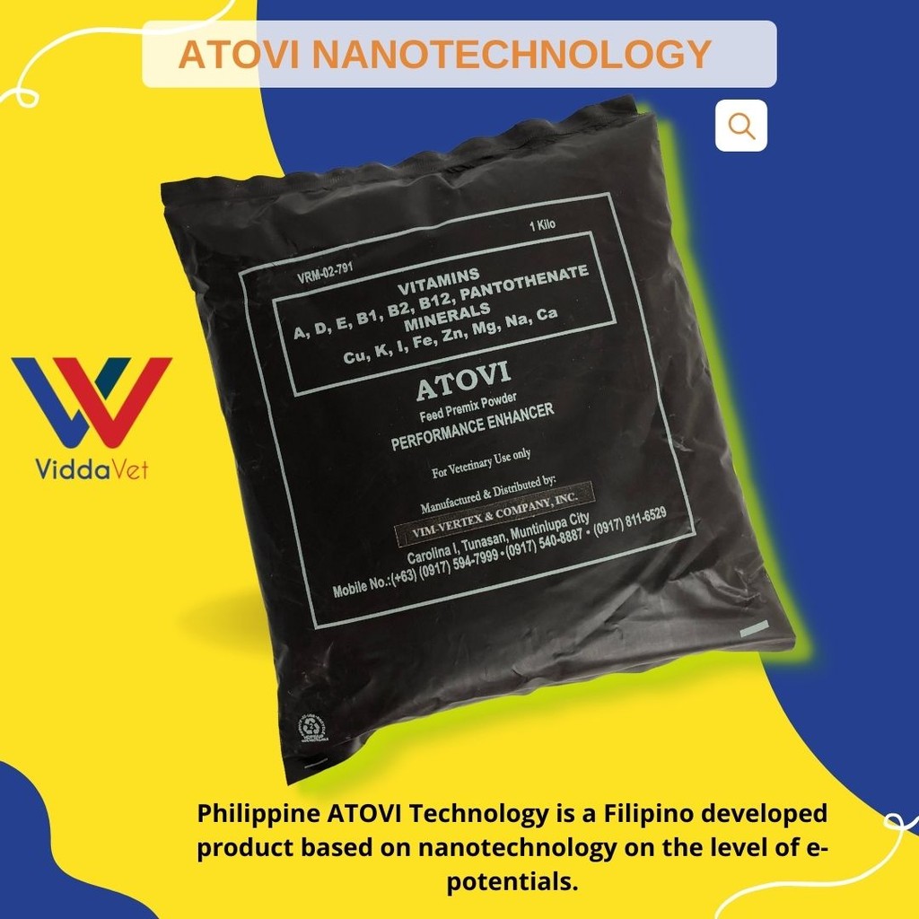 ATOVI Powder nanotechnology for livestock swine poultry fish pets birds ...