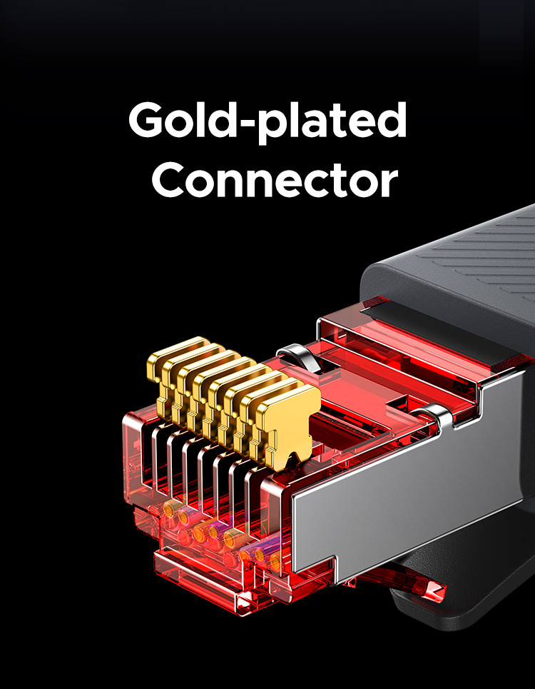 UGREEN 40Gbps CAT8 Ethernet Cable 2000MHz Gold-plated Connector CAT8 ...