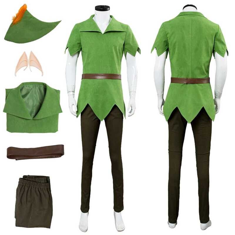 Dsxg Cosplay Green Elf Sy Cartoon Peter Cosplay Pan Costume Disguise ...