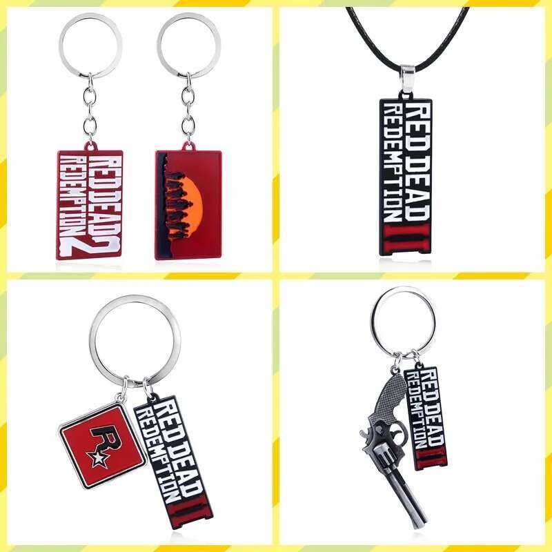 RDR2 Arthur Game Morgan Revoer Keychain Red Dead Redemption 2 Keyring ...