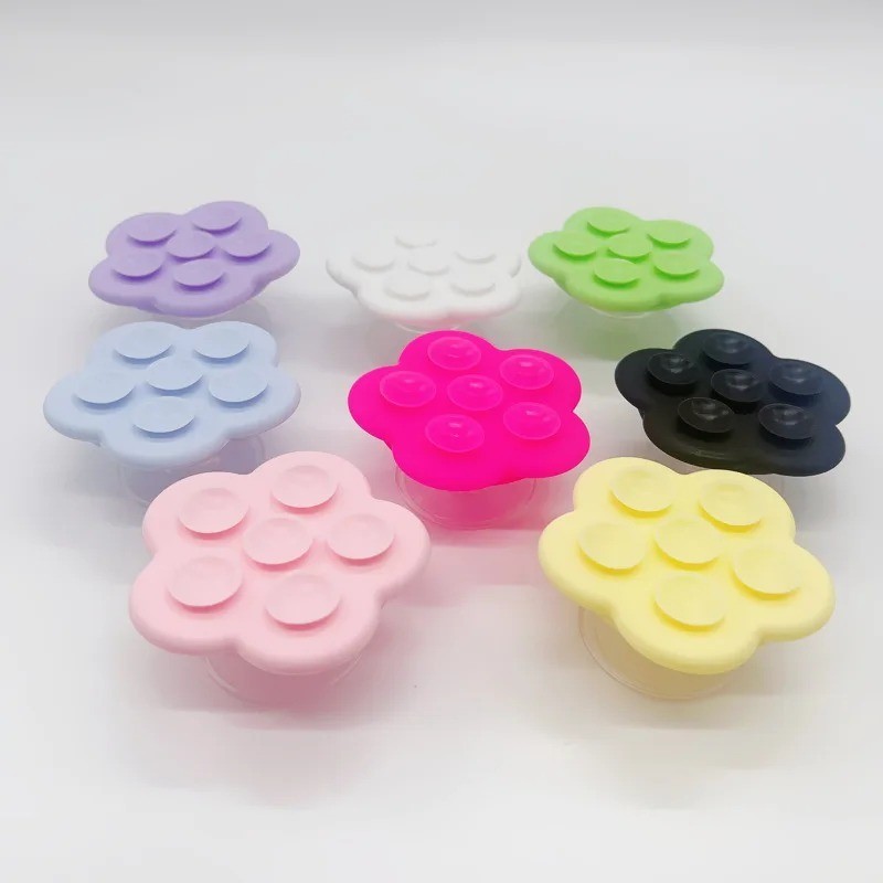 Flower Suction Cup Sticky Cell Phone Grip Pop Stand Foldable P Socket Cellphone Finger Grip