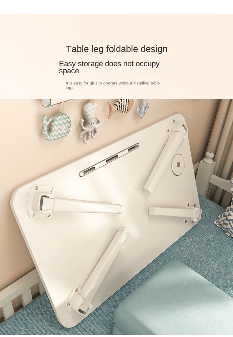 Heightened Bed Desk Small Table Bay Window Foldable Bedroom Sitting ...