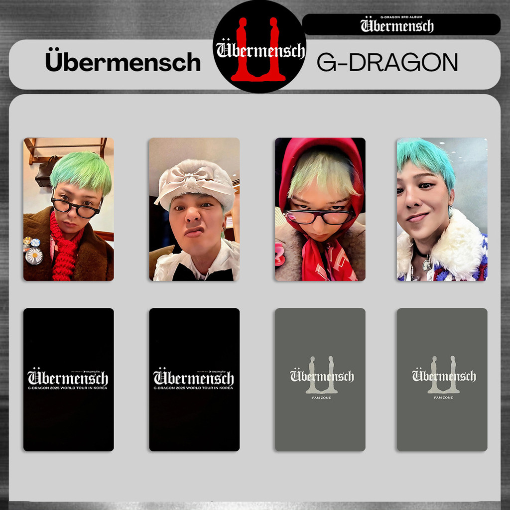 G-Dragon GD - Vol.3 Ubermensch Photocard Album version (NFC) Übermensch