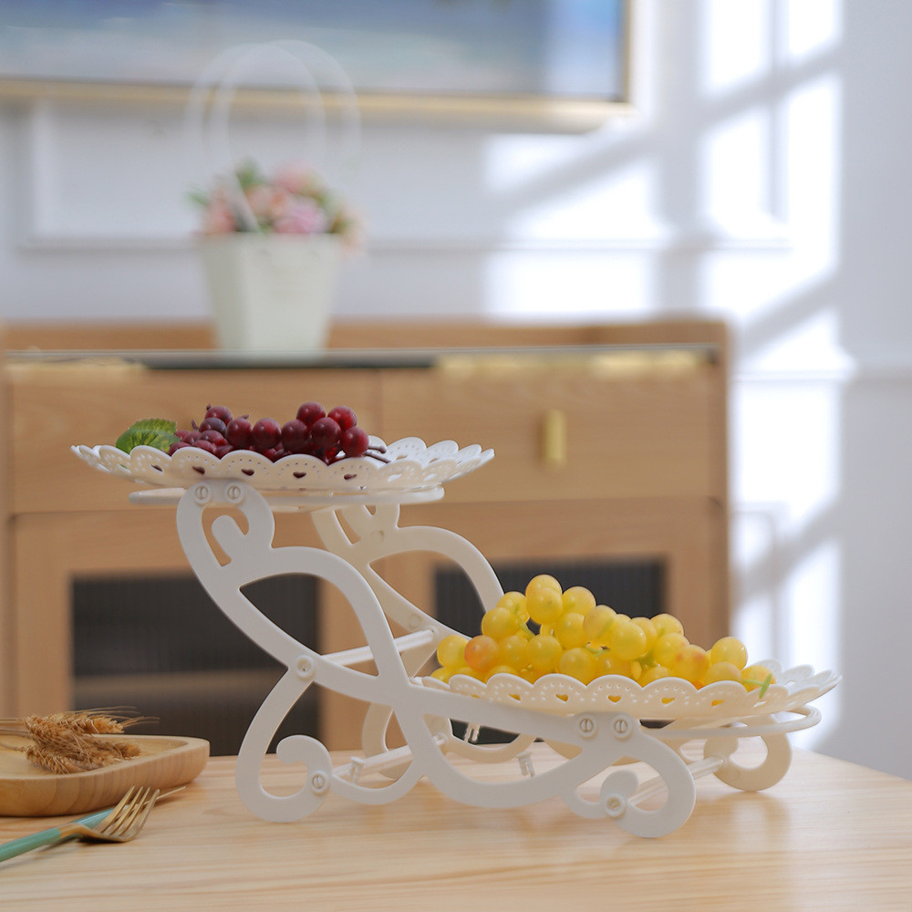 2Tier Cake Dessert Display Stand Cupcake Pastry Tra Stand Candy Buffet ...