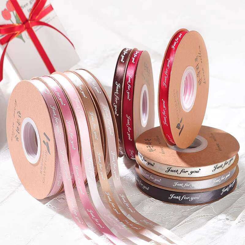 1cm put fresh wrapped ribbon, English ribbon gift, baked cake package ...