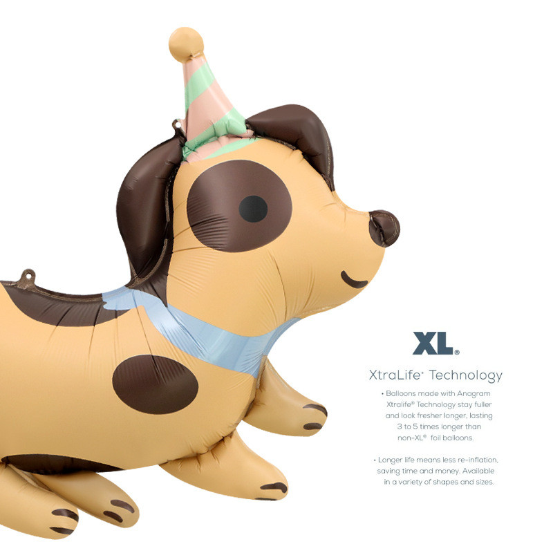 Helium Balloon Cute Puppy Theme Birthday Dog Husky Pug Dachshund ...