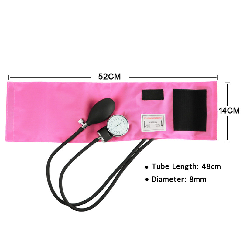 Pink Medical Health Blood Pressure Monitor BP Cuff Manometer Arm