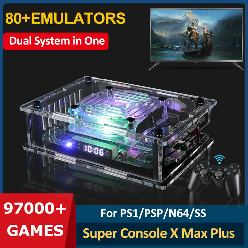 5D5 Super X Max Plus Video Console Built In 97000 Classic For Psp/N64 ...