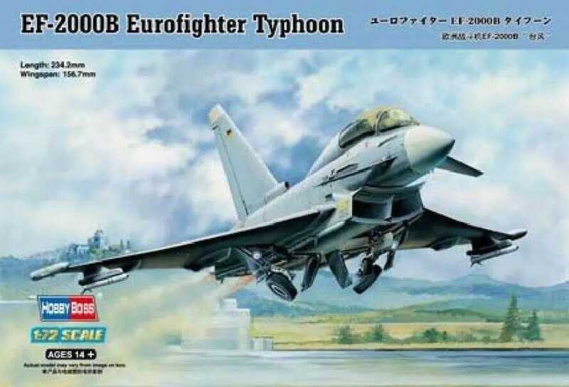 Model 80265 1/72 Scale Hobby Ef-2000B Eurofighter Typhoon Model Kit ...