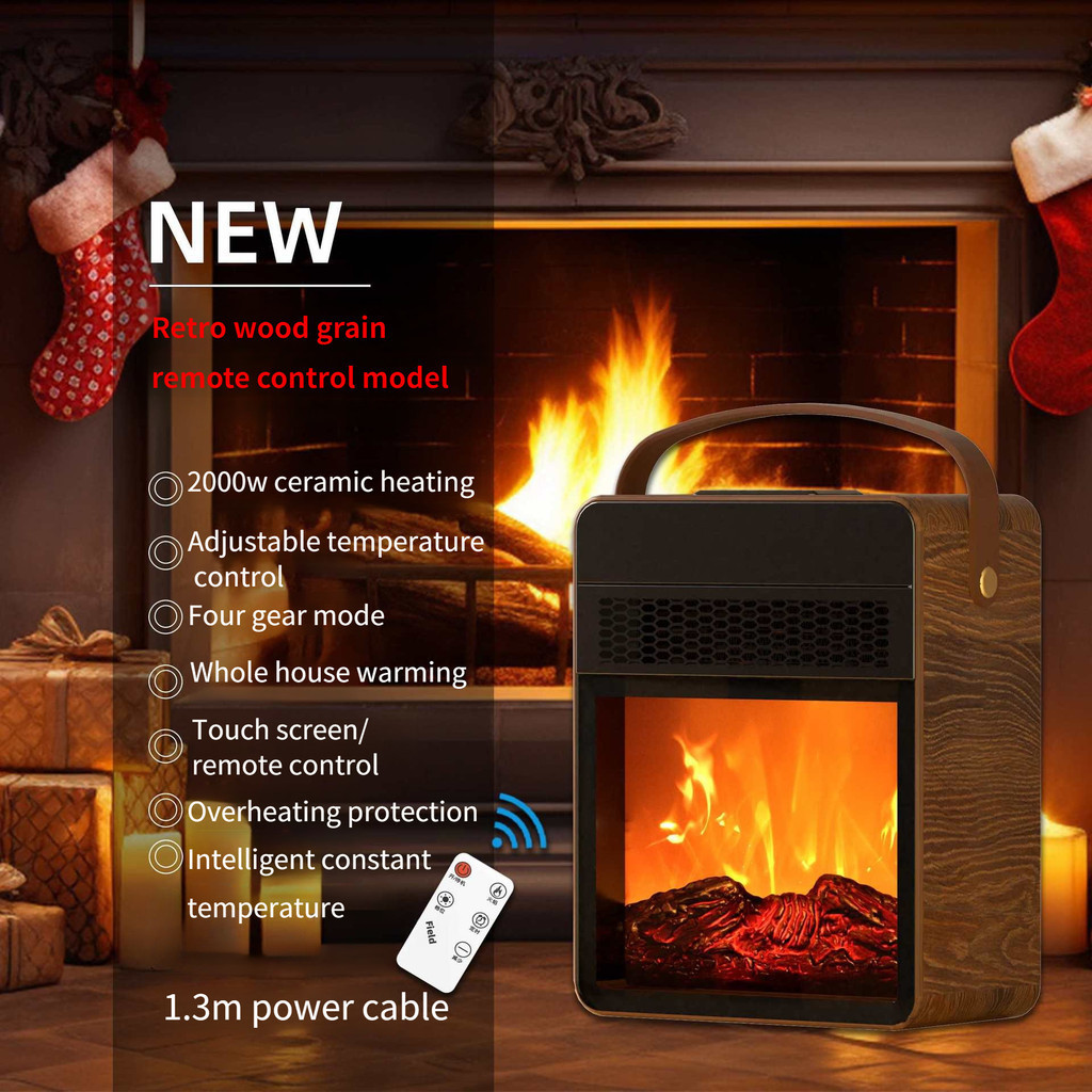 Graphene Fireplace Heating Machine Portable Household Electric Heater ...