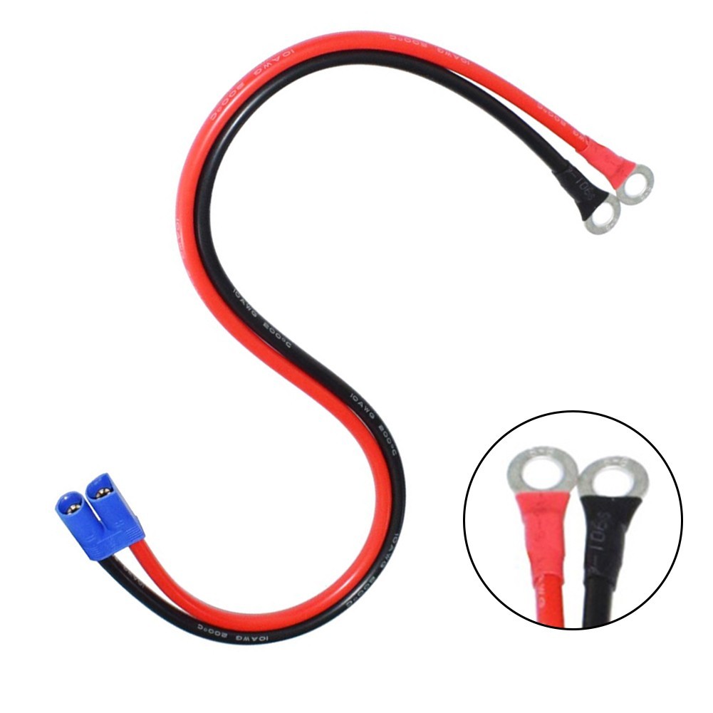 Copper Wire EC5 Male Plug to OTerminal Cable Car Battery Jump Starter