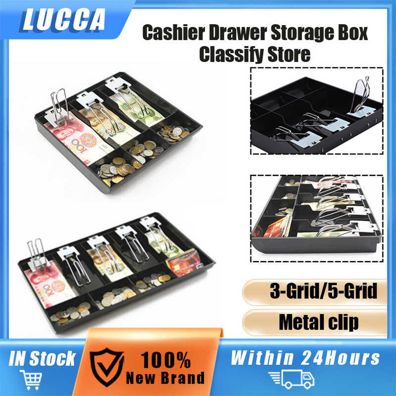 Grid 3 5 Supermarket Store Money Coin Cash Box Insert Tray Replacement ...