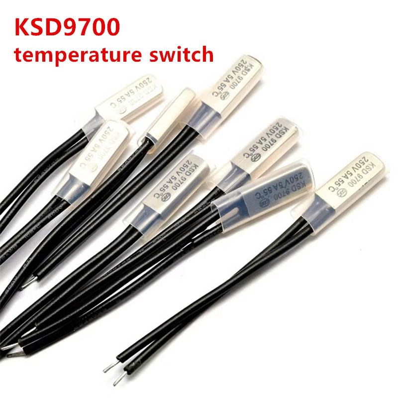 Thermostat KSD 9700 – Protecteur Thermique 250V 5A, Seuil à 65°C