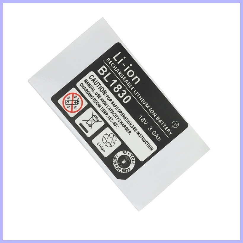 10 Sets of BL1830 Label Lithium Ion Battery 18V 3.0Ah Sticker Label ...