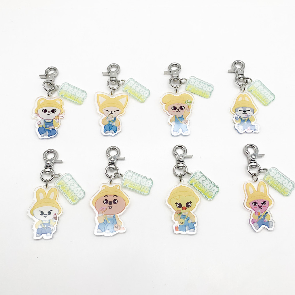SKZOO Stray Kids 2025 Pop-Up Store Spring Outing Plush Keychain Set ...