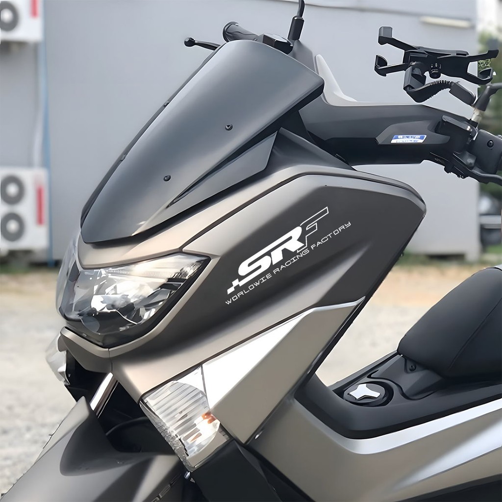 SRF Line Sticker Reflective Motorcycle Scooter Head Front Bumper Cutout ...