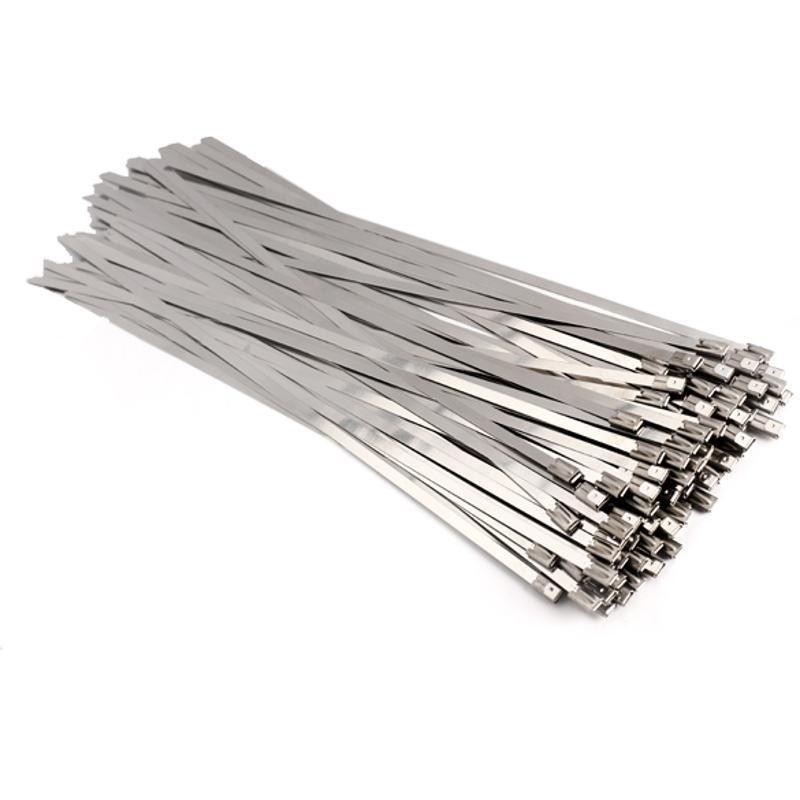 20Pcs 304 Stainless Steel Cable Ties / Heavy Duty Self-Locking Metal ...