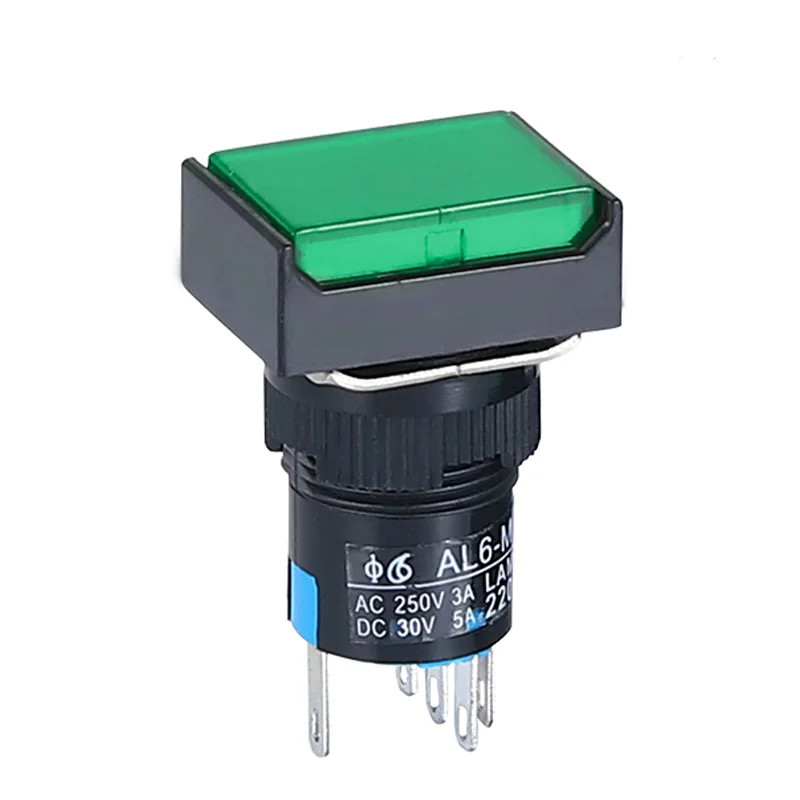 1pc Push Button Switches 5V 12-24V 220V Momentary LED Illuminated ...