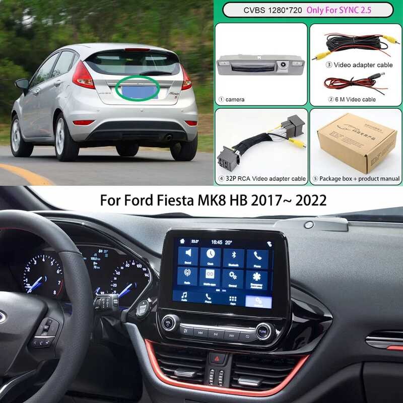 HD f Car Reverse Camera 32Pin Adapter Cable Harness Ford Fiesta 8 HB ...