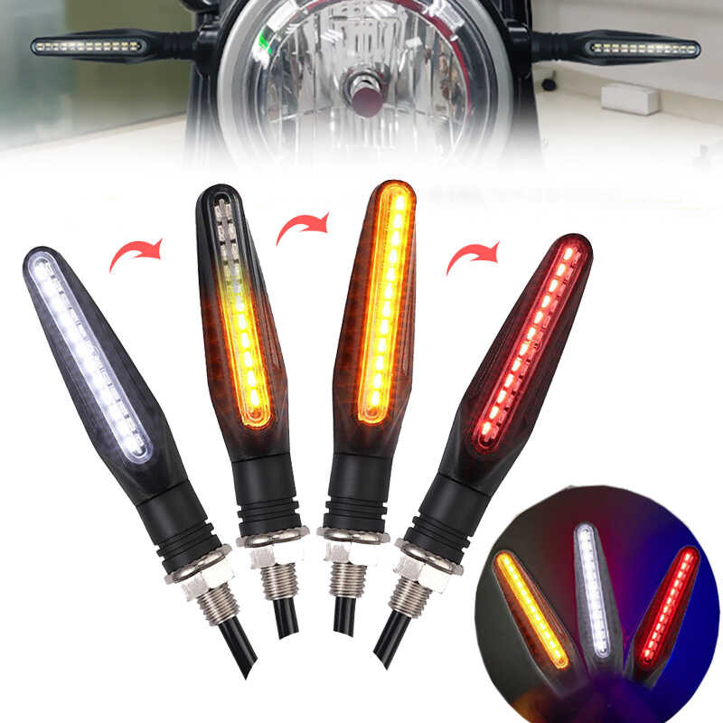 Motorcycle 3 Signal Light E11 Mark Built Relay 335SMD Turn Signals ...