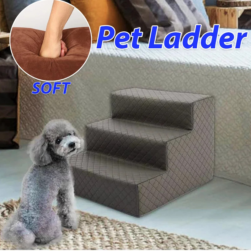in stock Sponge Dog Stairs Anti-slip Removable Dog Bed Stairs Soft Pet ...