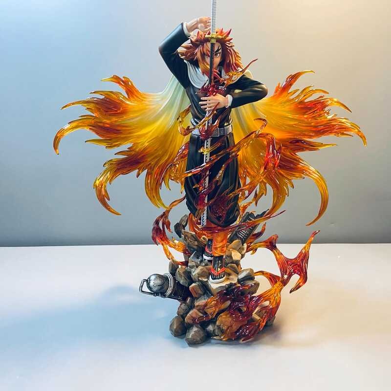 Slayer Demon Figures Rengoku Kyoujurou Figure Gk Anime Statue Fig Model ...