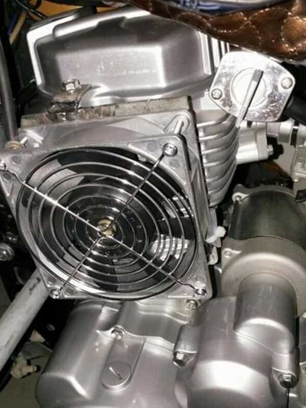 LY 12V 6-Pulgadang Motorcycle Slim Electric Cook Radiator Assembly ...