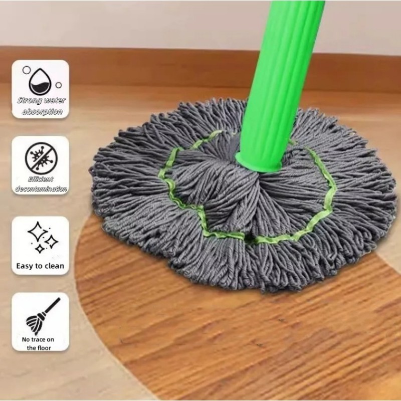 【Buy 1 Take 1】Multi Function 360 Degree Easy Spin Floor Mop Microfiber ...