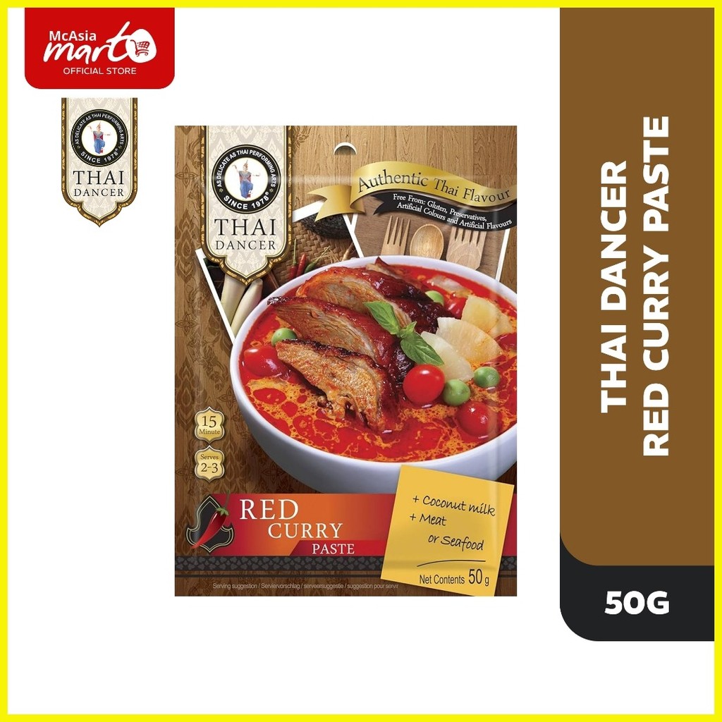 ♂ ☫ THAI DANCER RED CURRY PASTE 50G | Shopee Philippines