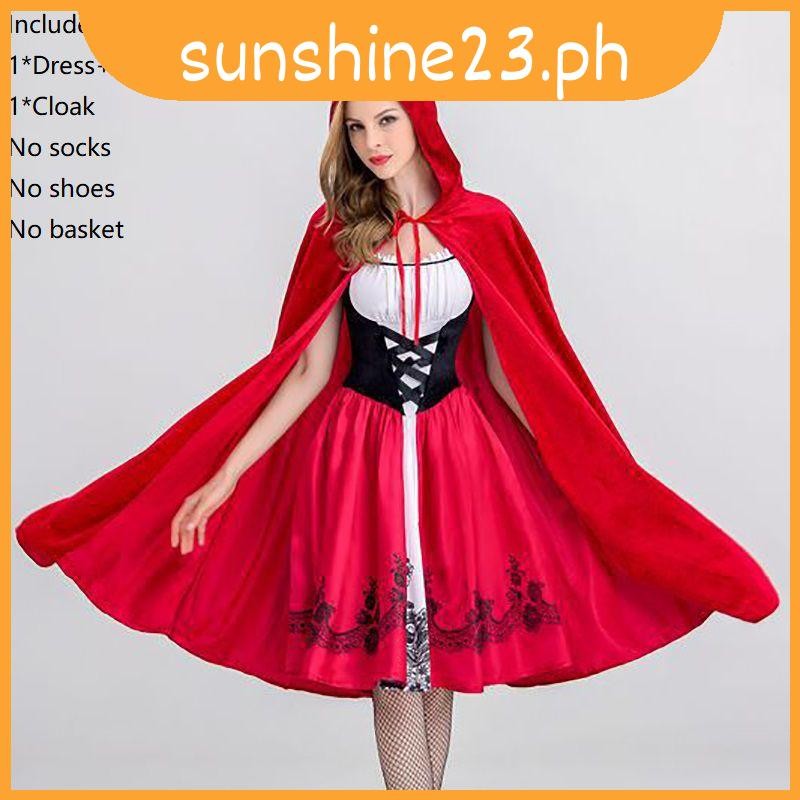 Halloween Little Red Riding Hood Adult Cosplay Party Costume