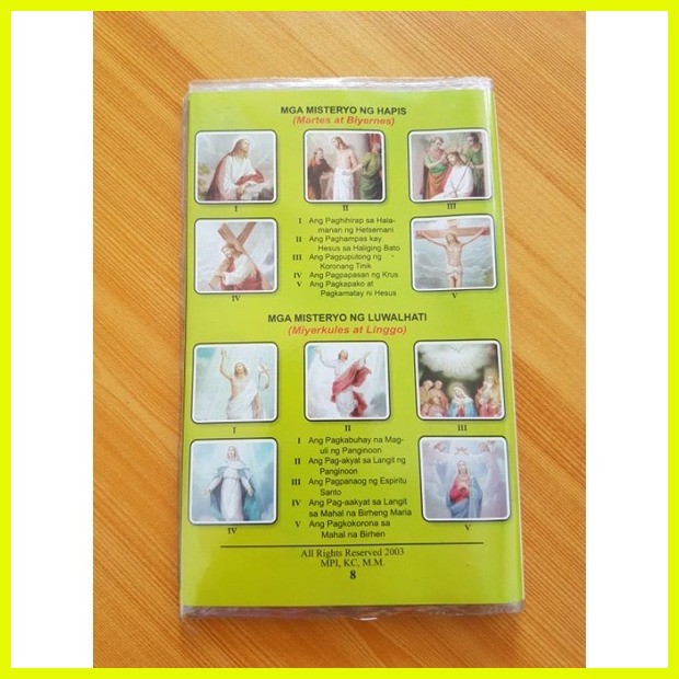 ∏ ๑ How to Pray the Rosary Pamphlet (Guide) English or Tagalog | Shopee ...