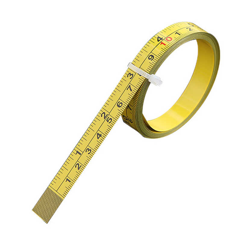 Self-Adhesive 9 Measuring Tape Steel Workbench Ruler with Double Scale ...
