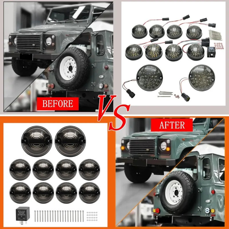 SK Car Front Rear LED Upgrade Kits Lumiko Ang Mga Indikator Signal ...