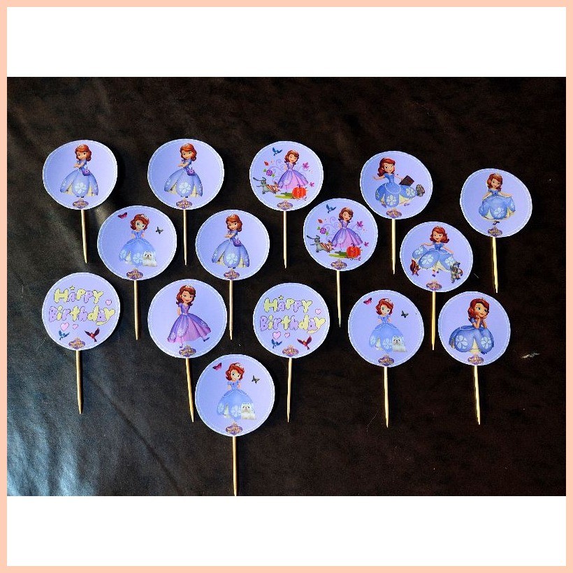 ۞ Sofia The First Cake Topper Set (26pcs) / (15pcs) / (11pcs) | Shopee ...