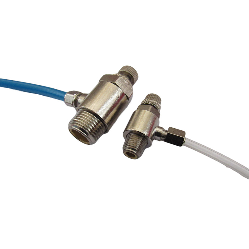 Metal quick twist one-way speed control valve 360 degree rotary joint ...