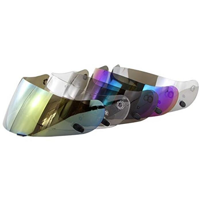 Visiera Per Casco HJC Modelli CL-16, CL-17, CS-15, CS-R1, CS-R2, FG-15, TR-1, Colore Argento, Protezione UV E Antigraffio
