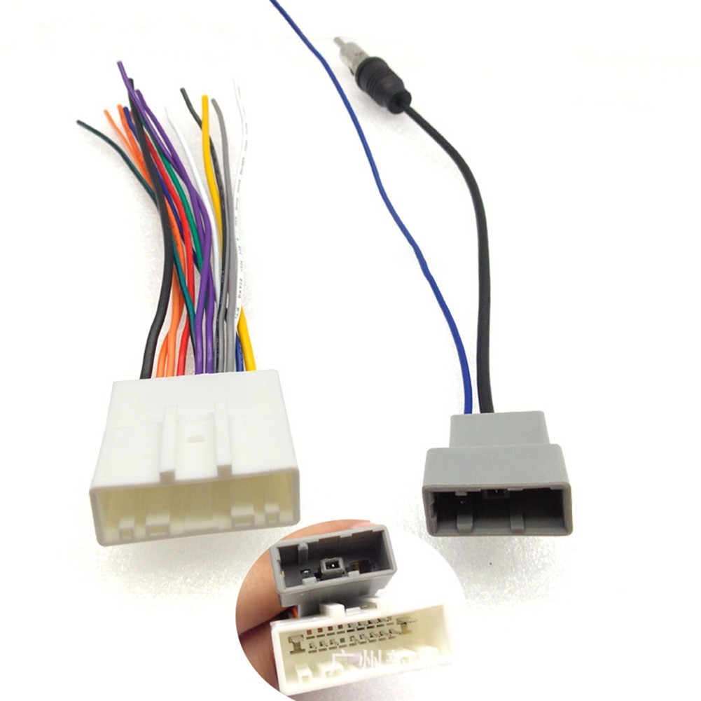 JTFY Car Stereo Radio CD DVD Wiring Harness For NISSAN with Antenna